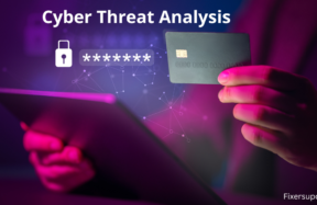 A computer screen displaying graphs and data related to cyber threat analysis, highlighting security risks and trends.