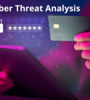 A computer screen displaying graphs and data related to cyber threat analysis, highlighting security risks and trends.