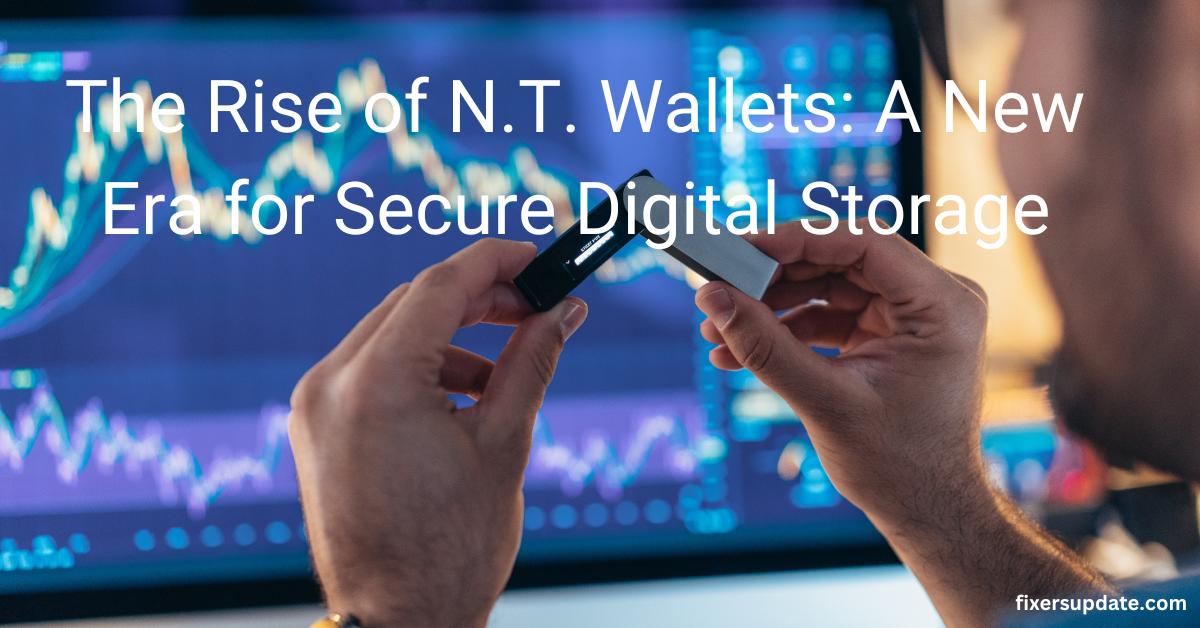 Illustration depicting the emergence of N.T. wallets, symbolizing a new era in secure digital storage solutions