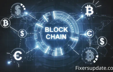 Visual depiction of blockchain technology, highlighting its transformative role in shaping the future of business.